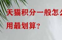 天貓積分一般怎么用最劃算？