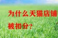 為什么天貓店鋪會被扣分？