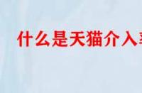 什么是天貓介入率？數(shù)值多少才算合格？
