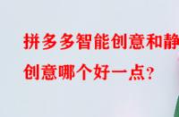 拼多多智能創意和靜態創意哪個好一點？